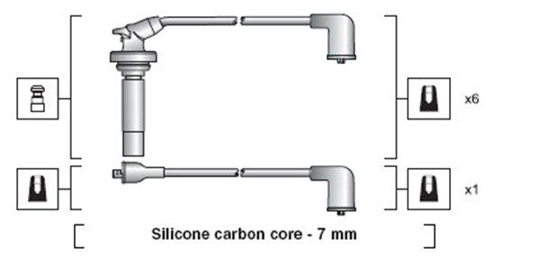 MAGNETI MARELLI Sytytysjohtosarja 941318111102